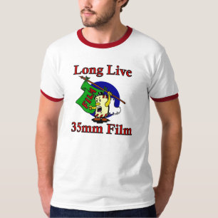 長くフィルムは35mmの住んでいます tシャツ