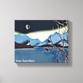 長く寒い夜 キャンバスプリント (正面)