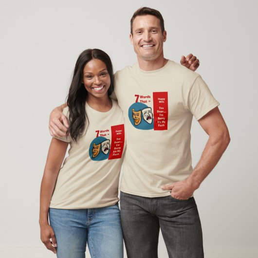 長く幸せな結婚のための7つの言葉 Tシャツ (ユニセックス)