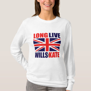 長く意志及びKateは住んでいます Tシャツ