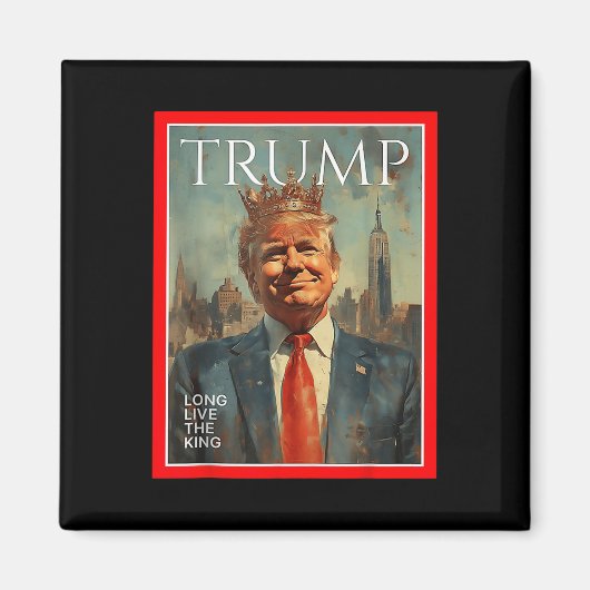 長く生きる王トランプ マグネット (正面)