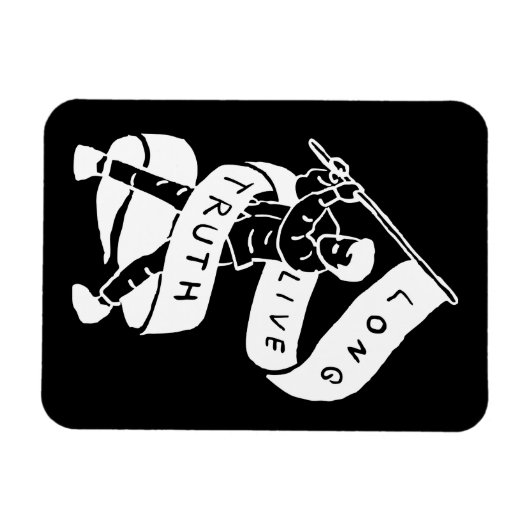 長く生きる真実 マグネット (横)