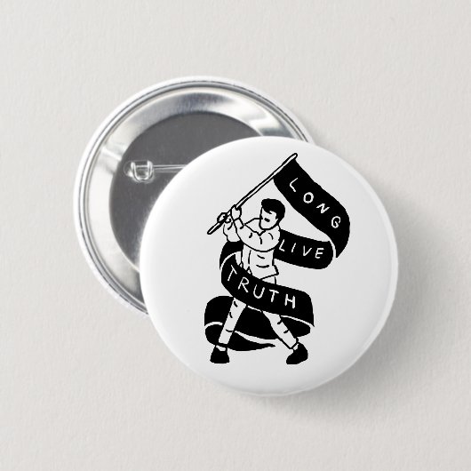 長く生きる真実 缶バッジ (正面&裏面)