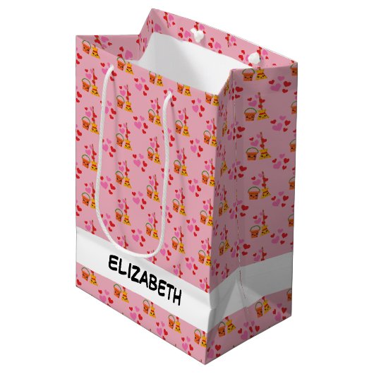 長く続く愛のハート ミディアムペーパーバッグ (正面アングル)