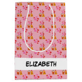 長く続く愛のハート ミディアムペーパーバッグ (正面)