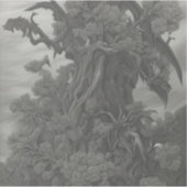 長く荒れた庭の向こう側に シール (正面)