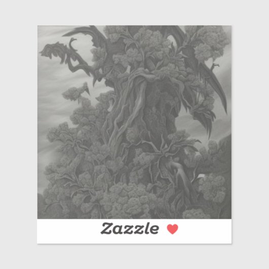 長く荒れた庭の向こう側に シール (シート)