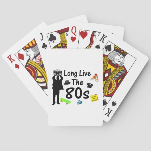 長く80年代文化は住んでいます トランプ (裏面)