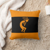 長のココペリのオレンジ クッション (ブランケット)