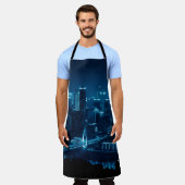 長の夜の橋や都市建築 エプロン (着用した状態)
