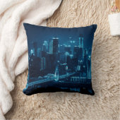 長の夜の橋や都市建築 クッション (ブランケット)