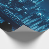 長の夜の橋や都市建築 ラッピングペーパー (角)