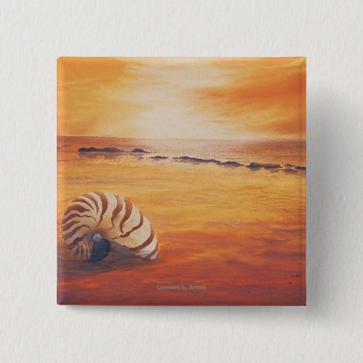 長びくこと 缶バッジ (正面)