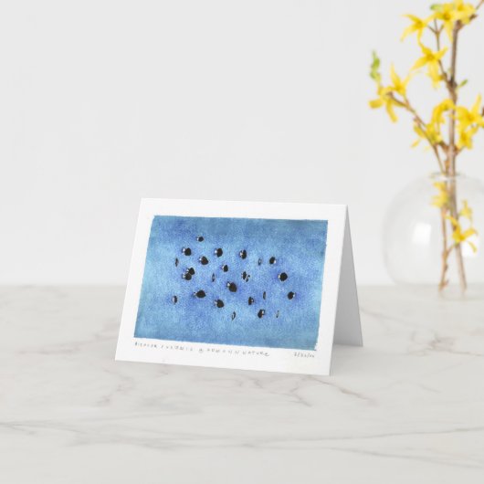 長びくChromis カード (黄色い花)