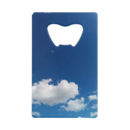 長シンプル雲 クレジットカード栓抜き