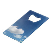 長シンプル雲 クレジットカード栓抜き (正面アングル)