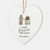 長パーソナライズされた距離友人 セラミックオーナメント (左)