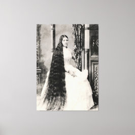 長ビクトリアン髪の人 キャンバスプリント