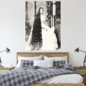 長ビクトリアン髪の人 キャンバスプリント (インサイチュ (寝室))