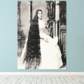 長ビクトリアン髪の人 キャンバスプリント (インサイチュ (ウッドフロア))