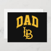 長ビーチ州パパ インビテーションポストカード (正面/裏面)