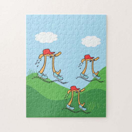 長ランニングのPiおもしろい Pi記号 ジグソーパズル (縦)