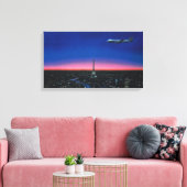 長井博アートスタイルパリスポップ・アートのシティイビル塔 キャンバスプリント (インサイチュ (リビング))