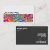 長写真044 -カラフル抽象芸術 名刺 (正面/裏面)