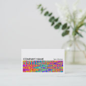 長写真044 -カラフル抽象芸術 名刺 (スタンド正面)