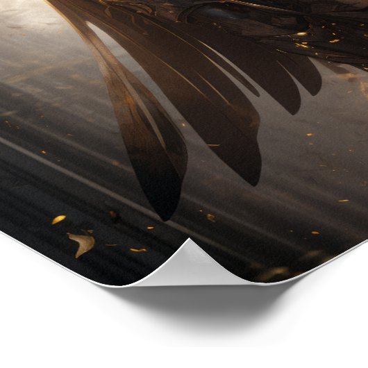 長刀を持つ壮大なファンタジー戦士ポスター ポスター (角)