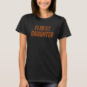 長女のトレンディライフ おもしろい娘 Tシャツ (正面)