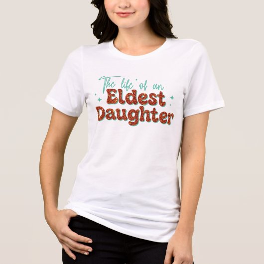 長女のトレンディライフ・女の子のデザイン トライブレンドＴシャツ (正面)