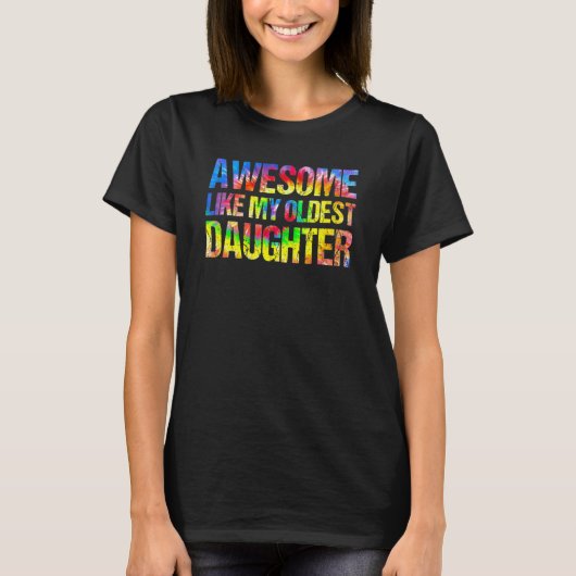 長女素晴らしの父の日のネクタイのように Tシャツ (正面)