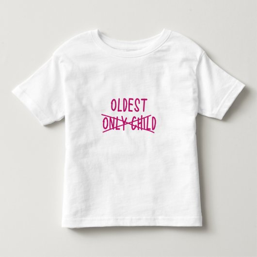 長子で一人っ子は除外 トドラーTシャツ (正面)