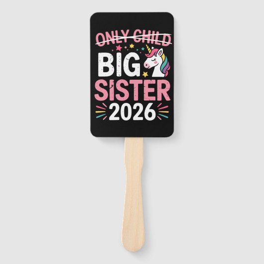 長子取り消し線付き上の姉 2026 妊娠 ハンドファン (正面)