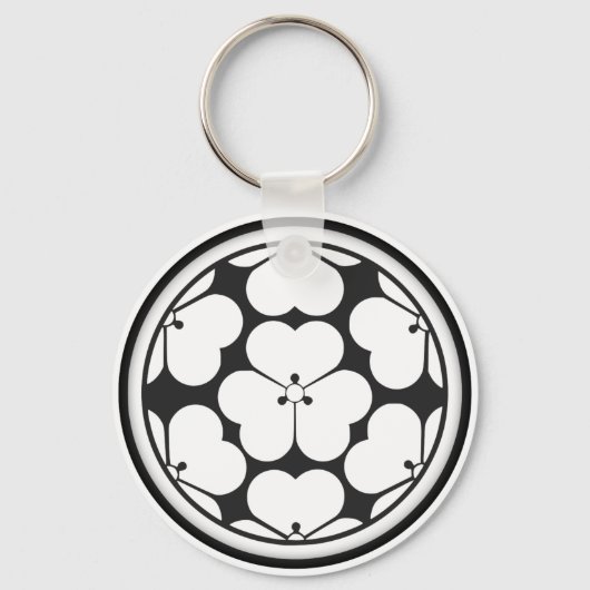 長宗我部氏家門 キーホルダー (正面)