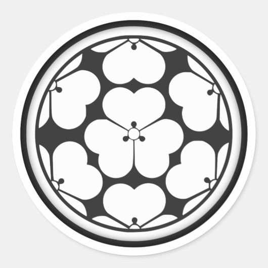 長宗我部氏家門 ラウンドシール (正面)