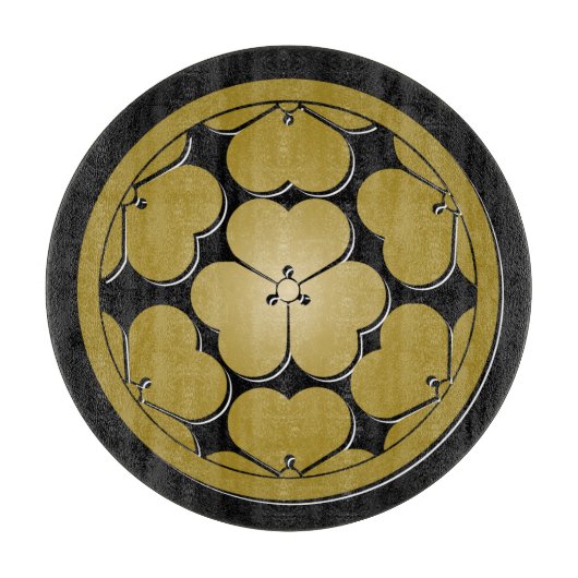 長宗我部門日本の武士氏 カッティングボード (正面)