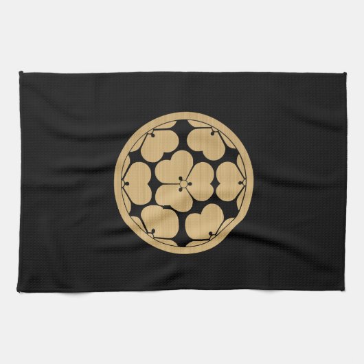 長宗我部門日本の武士氏 キッチンタオル (横)