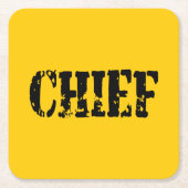 長官 スクエアペーパーコースター (正面)