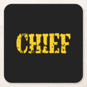 長官 スクエアペーパーコースター (正面)