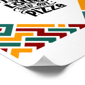 長寿とピザ食べを食べる ポスター (角)