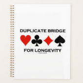 長寿のための二重橋4枚のカードスーツ プランナー手帳 (正面)