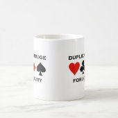 長寿のための重複した橋 コーヒーマグカップ (中央)