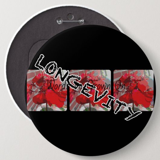 長寿ボタン 缶バッジ (正面&裏面)