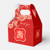 長寿中国の誕生日（99歳以下） – 赤 フェイバーボックス (正面サイド)