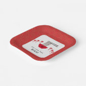 長寿麺 幸運 中国新年 ペーパープレート (傾斜あり)