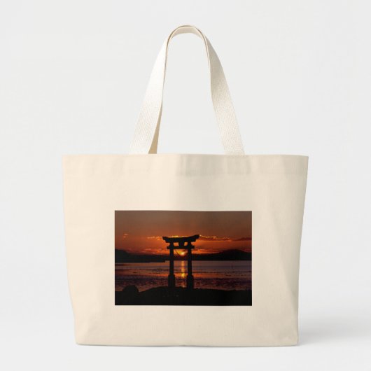 長尾神社(ながおじんじゃ) ラージトートバッグ (正面)