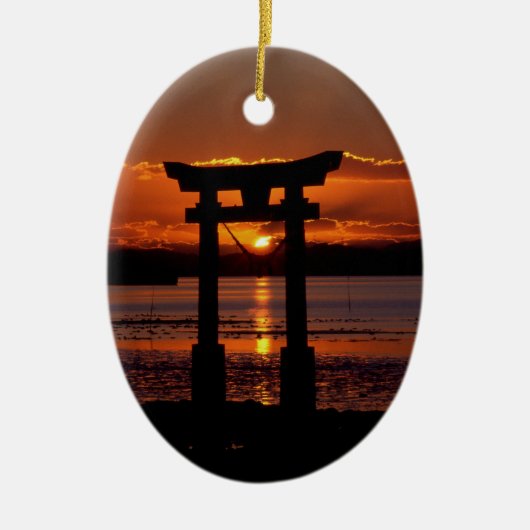 長尾神社 セラミックオーナメント (正面)