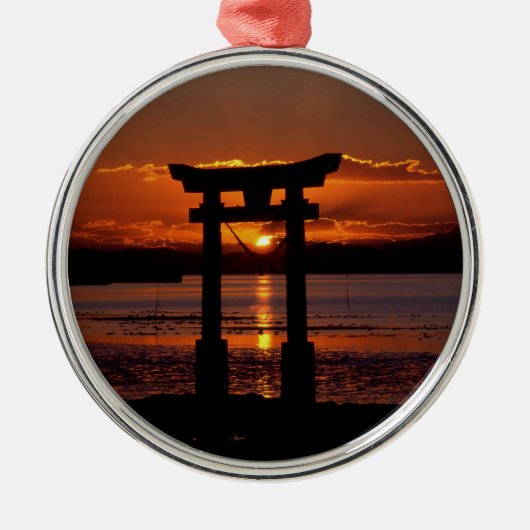 長尾神社 メタルオーナメント (正面)